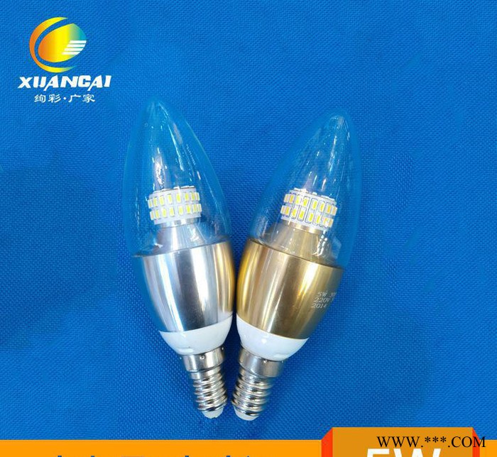 直销 LED蜡烛灯5w φ35新款节能灯pc拉尾灯 尖泡灯图1