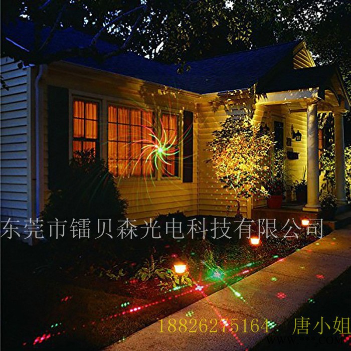 户外激光地插灯 庭院景观草坪灯 圣诞激光灯防水灯花园激光灯图2