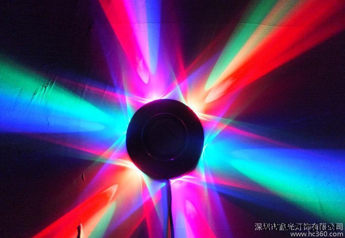 舞台绚丽 飞碟灯迷你小太阳灯 旋转舞台灯 LED舞台激光灯图1