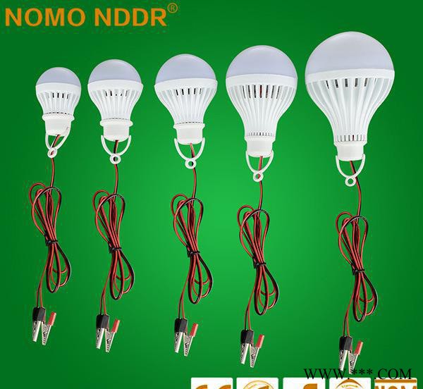 直销12V球泡灯 低压LED塑料球泡节能灯 摆地摊 应急灯光图1