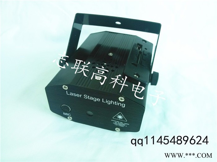 2016年新款双孔带遥控LED迷你激光灯 外贸**舞台灯产品图3