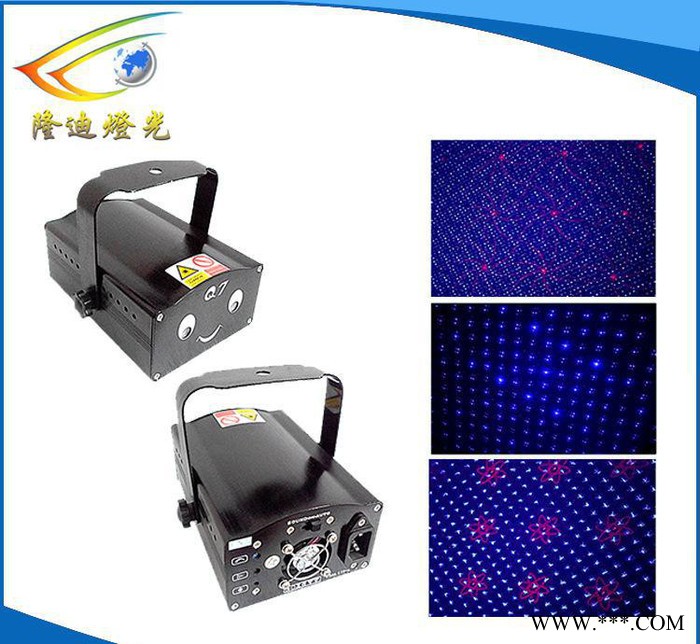 直销 LD-Q7RB六合一红蓝光栅激光灯 图案投影led效果图2