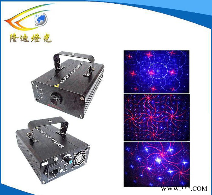 直销 LD-Q8RB四合一红蓝光栅激光灯 图案led汽车效果图1