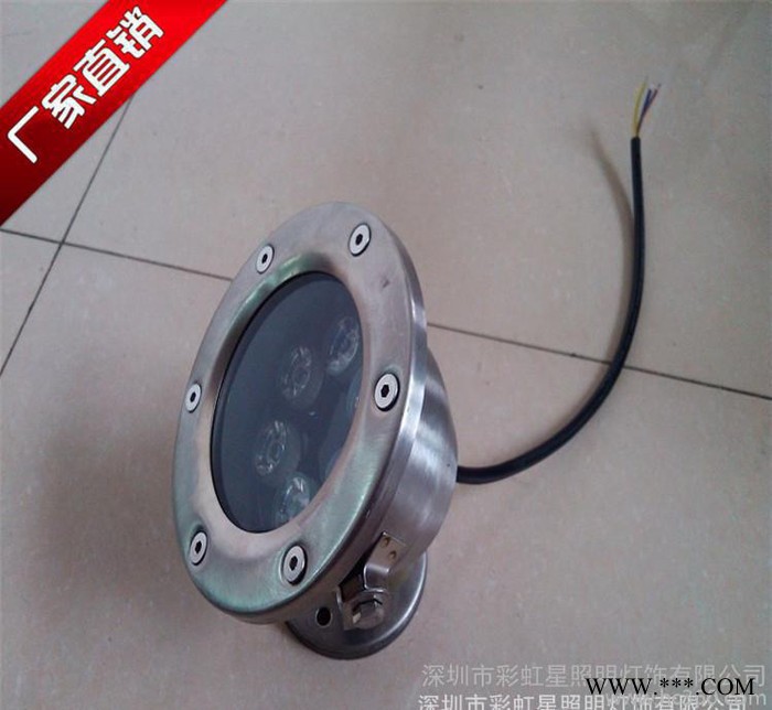 LED水底灯 防水投射 水下喷泉灯 水池七彩景观灯 24V低压安全图1