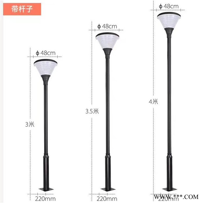 雕塑景观灯杆报价丨百色田东新农村太阳能灯杆图4