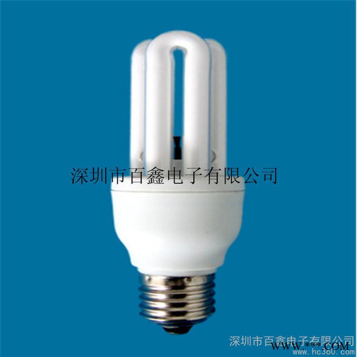 供应百鑫Ф12-半螺灯头E27 U型节能灯、LED灯 空气净化器节能灯图1