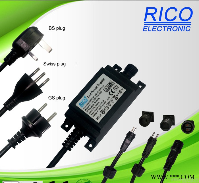 欧规户外带时控,温控激光灯12V 1A桌面式IP68电源，TUV/GS认证图2