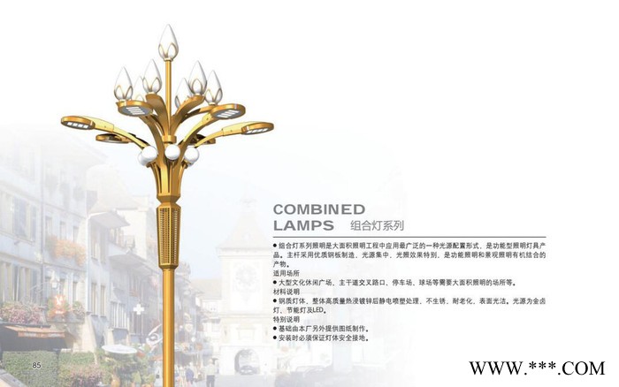 【恒华照明】生产各种景观灯 LED道路照明景观组合灯图2