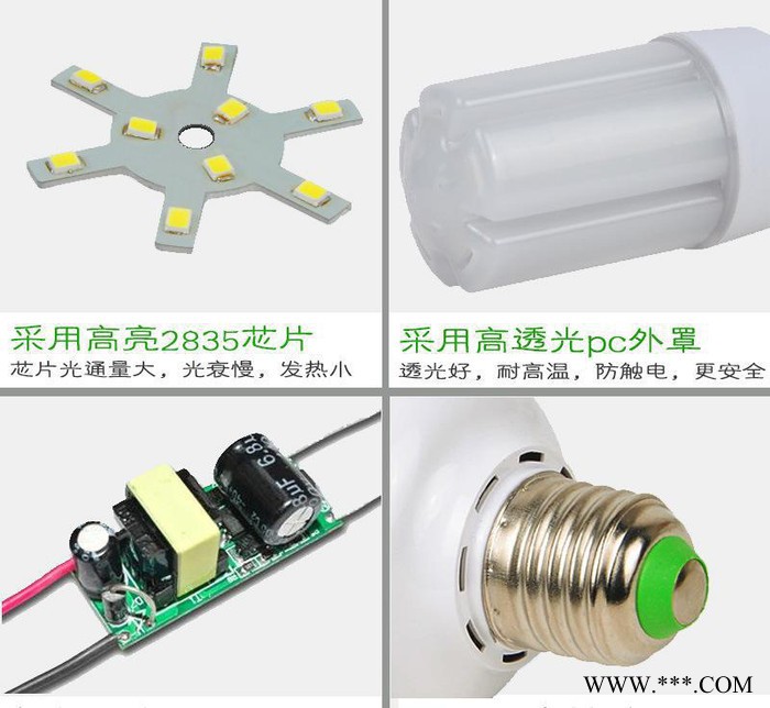 工厂 led节能灯泡 E14螺口pc罩室内家用led球泡灯图3