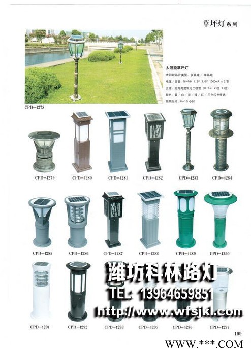 潍坊草坪灯  庭院灯 景观灯厂家图2