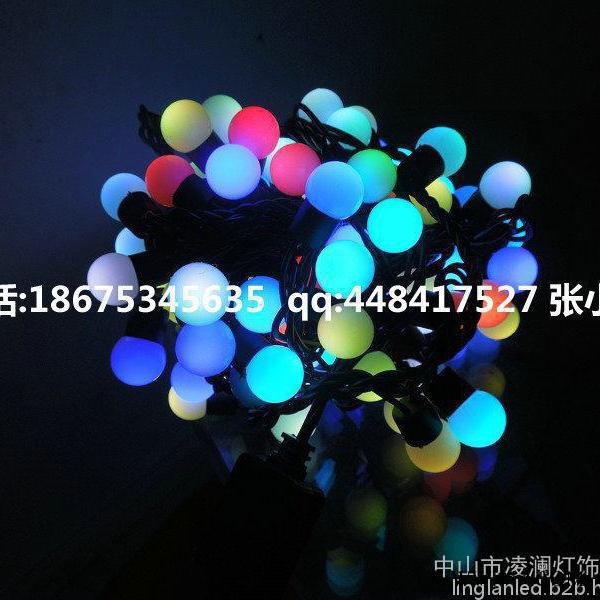 凌澜 圆球灯，圆球彩灯串，球形光身圆型灯串，装饰户外彩灯，中山花灯装饰饰灯厂家 景观灯图2