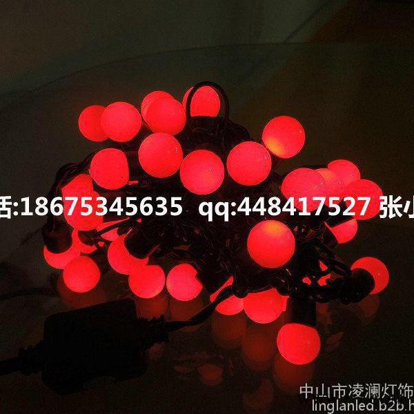 凌澜 圆球灯，圆球彩灯串，球形光身圆型灯串，装饰户外彩灯，中山花灯装饰饰灯厂家 景观灯图3