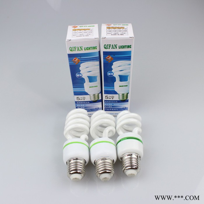 三基色电子半螺旋节能灯e27螺口大功率105w200w半螺节能灯 保三年图3