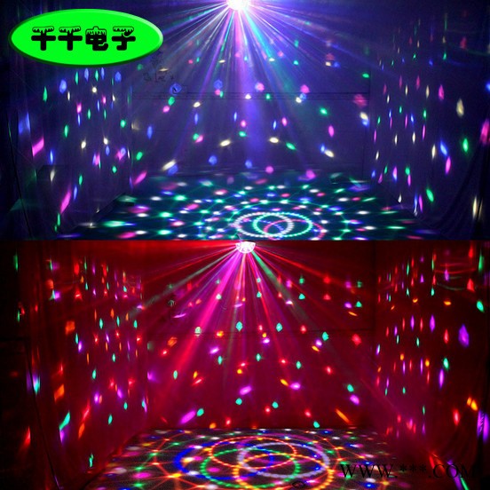 声控led水晶魔球舞台灯 酒吧灯舞厅激光灯全彩灯 旋转魔球图3