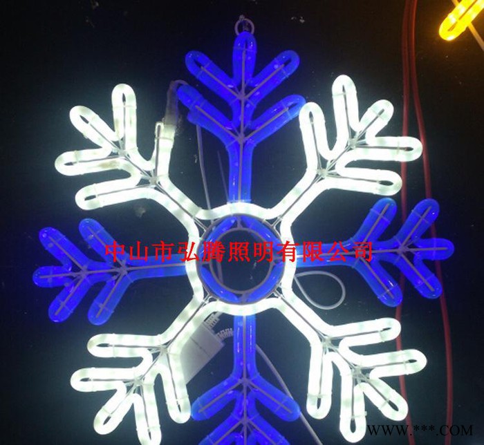 LED圣诞雪花造型灯 户外公园圣诞雪花装饰景观灯直销图2