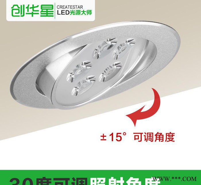 创华星led射灯3w天花灯客厅节能灯具LED牛眼射灯猫眼灯图2