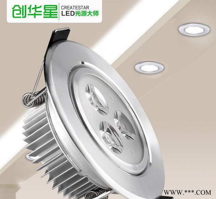 创华星led射灯3w天花灯客厅节能灯具LED牛眼射灯猫眼灯图3