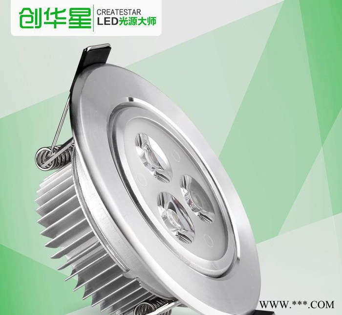 创华星led射灯3w天花灯客厅节能灯具LED牛眼射灯猫眼灯图1