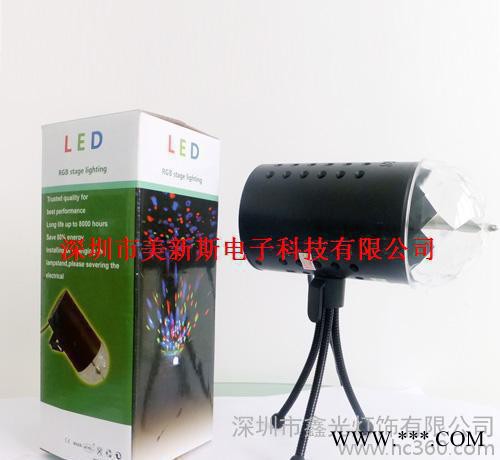 LED旋转灯舞台灯，声控舞台激光灯，LED水晶魔球灯图1