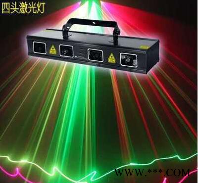 四头红绿线条光束激光灯 舞台灯KTV包房光婚庆LED扫描镭射灯图1