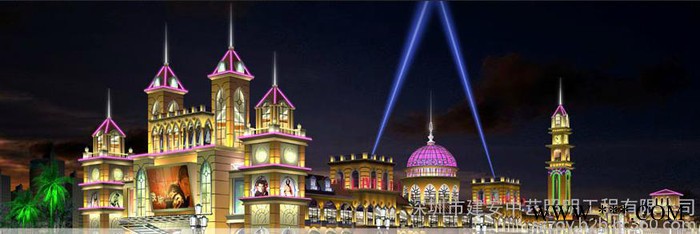 供应楼体建筑一体化亮化工程LED景观灯工程商公司图3