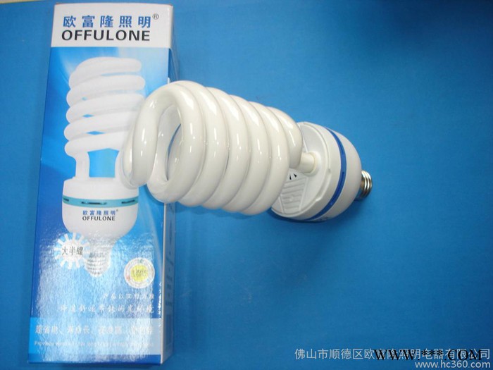 供应螺旋节能灯 14管径大半螺旋节能灯 螺口 65W 85W 105W 白光图1