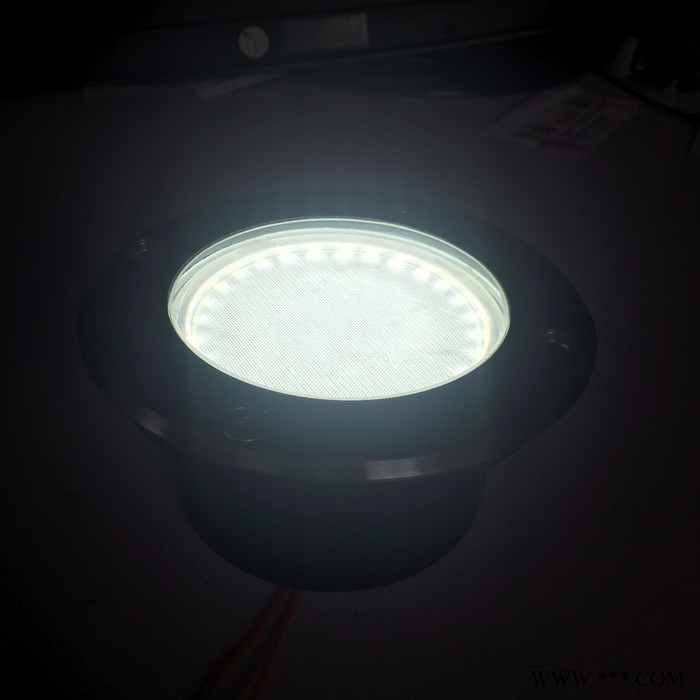 **太阳能LED地埋灯 铸铝圆形嵌入式草坪景观灯 庭院灯图2