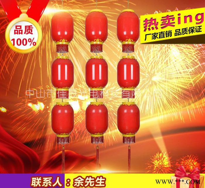 310*510LED亚克力灯笼|市政亮化灯笼|LED冬瓜景观灯笼图1