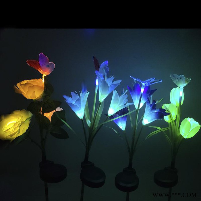 太阳能花灯led仿真百合花展园林户外防水装饰景观灯图3