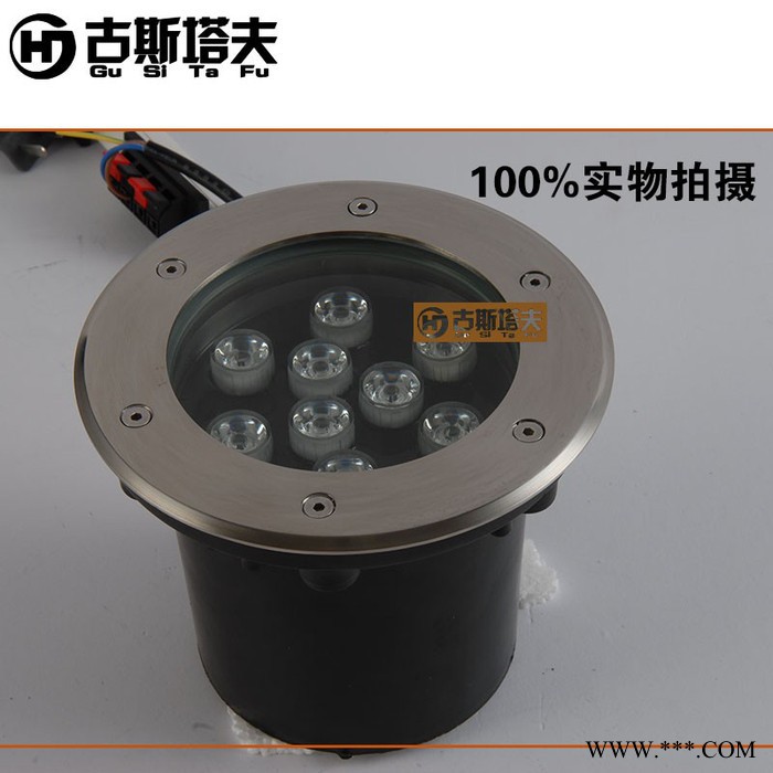 古斯塔夫HJ-DMD-09地埋灯户外15Wled圆形地埋灯小区广场景观灯LED埋地灯庭院灯地射灯图2