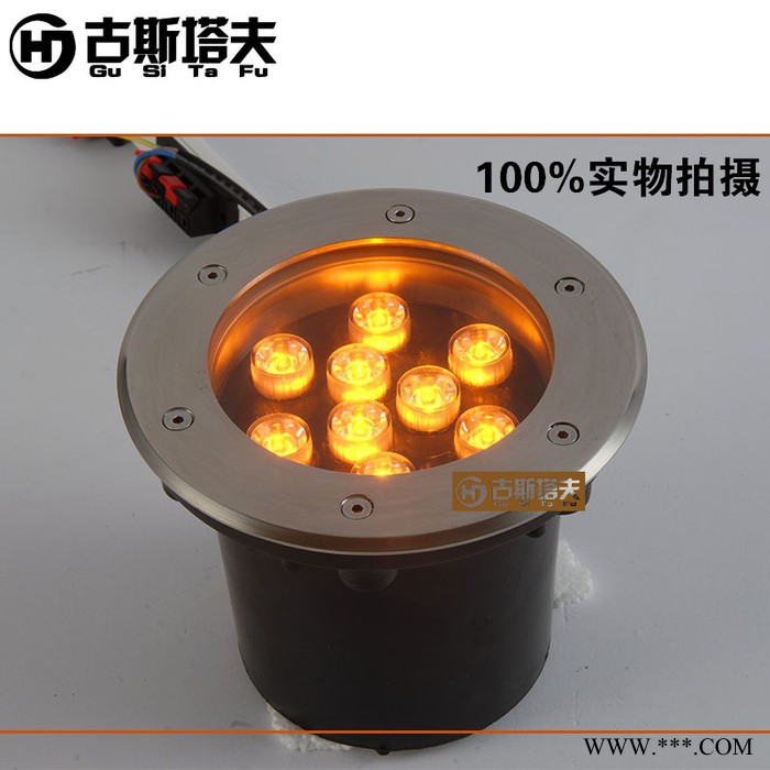 古斯塔夫HJ-DMD-09地埋灯户外15Wled圆形地埋灯小区广场景观灯LED埋地灯庭院灯地射灯图3