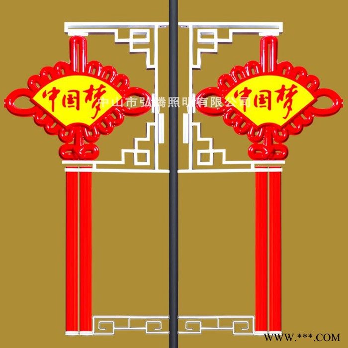 弘腾新款pm01路灯杆led平面灯笼 户外路灯灯笼景观灯 防水led灯笼厂家图3