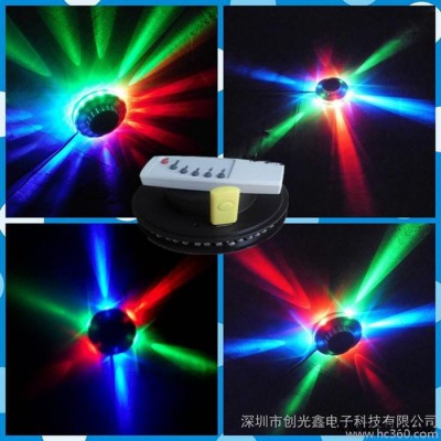 工厂生产舞台灯具 水晶魔球灯/迷你激光灯小太阳飞碟节日彩灯 频闪帕灯