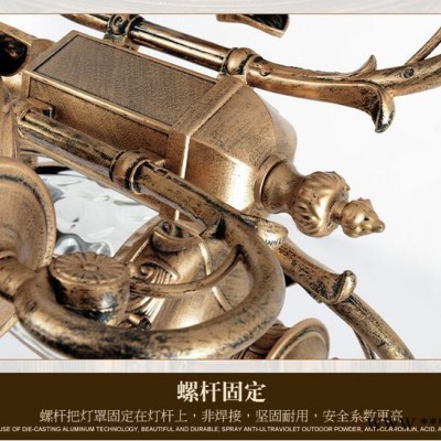 天津大昌路灯太阳能路灯庭院灯公园花园别墅路灯柱头灯景观灯LED户外照明路灯基础可定制