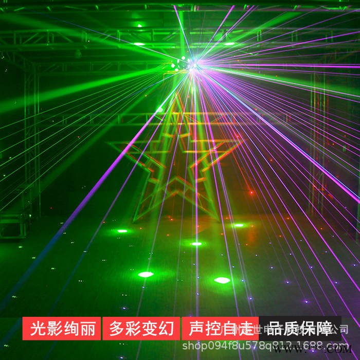 三头光束灯摇头灯激光灯ktv闪光灯舞台灯光酒吧灯光旋转灯镭射灯图3