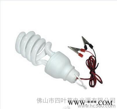 ledUSB球泡灯四叶草带夹子螺旋形白光三基色节能灯不提供免图1