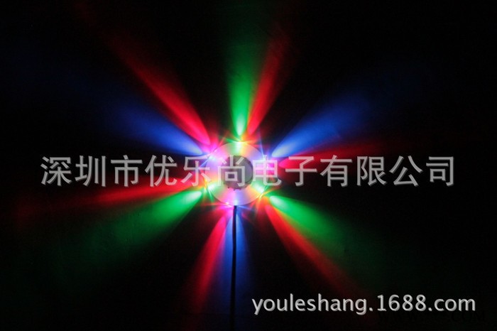 供应工厂批发水晶魔球灯LED小太阳 七彩旋转灯 迷你激光灯舞台灯具图2