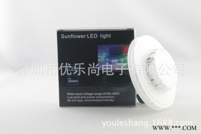 供应工厂批发水晶魔球灯LED小太阳 七彩旋转灯 迷你激光灯舞台灯具图3