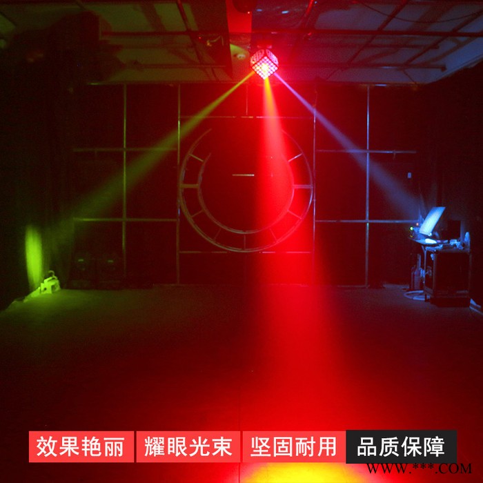 光束魔方舞台灯激光灯酒吧灯旋转ktv闪光镭射灯七彩灯房间室内图3