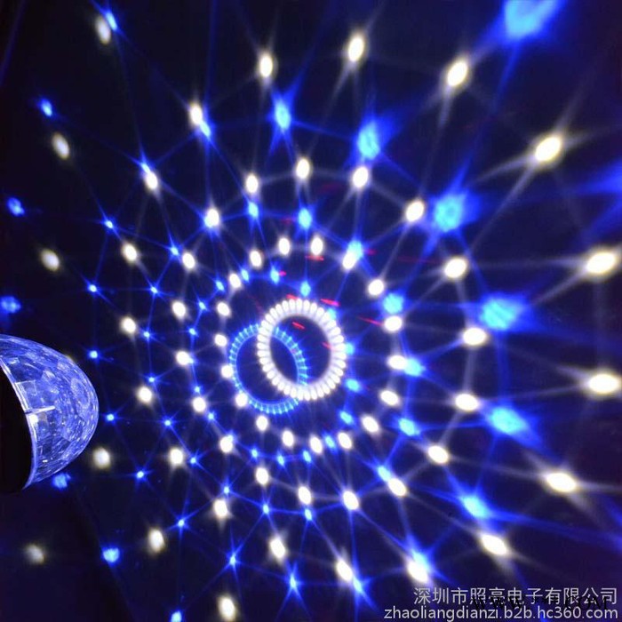 C款带遥控水晶魔球灯 带DMX显示控台LED水晶魔球灯 迷你激光灯 频闪灯 帕灯等产品图2
