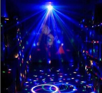 LED水晶魔球带MP3音响声控七彩旋转激光灯KTV包房灯LED舞台灯光图1