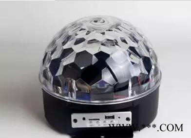 LED水晶魔球带MP3音响声控七彩旋转激光灯KTV包房灯LED舞台灯光图2
