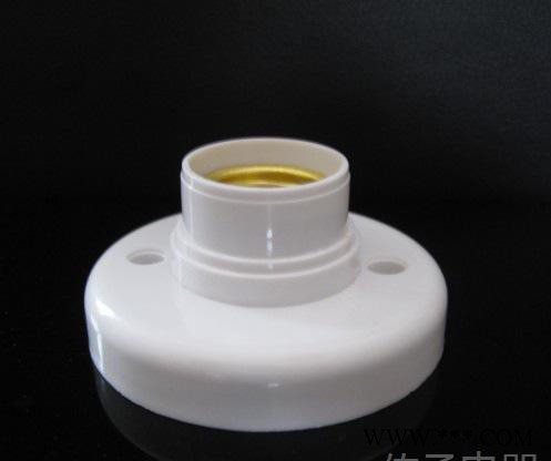 E27常用型螺口节能灯灯座 吸顶式普通平头底座图2