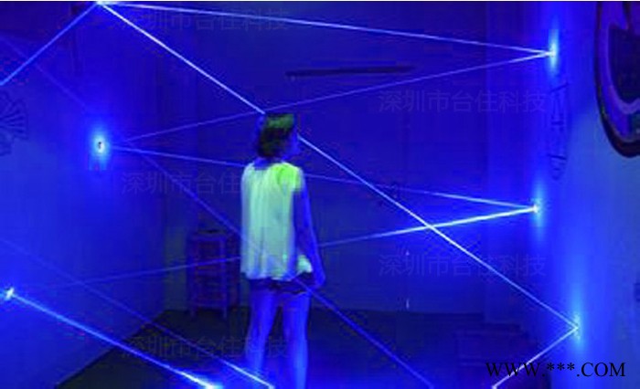 密室游戏蓝光激光发射接收全套含中央控制器接收报警器光束激光灯
