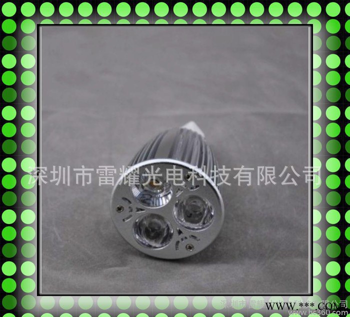 深圳直批3*3W车铝大功率LED射灯 LED节能灯杯 GU1图2
