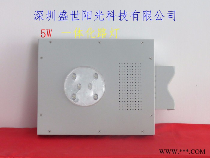 l小功率5W一体化太阳能LED一体化路灯公园小区，景观灯**图2