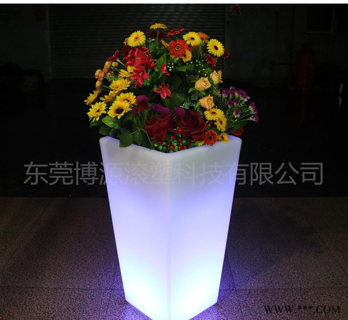 工厂直销发光花盆，塑料盆 景观灯 草坪灯  新潮家私直销图2