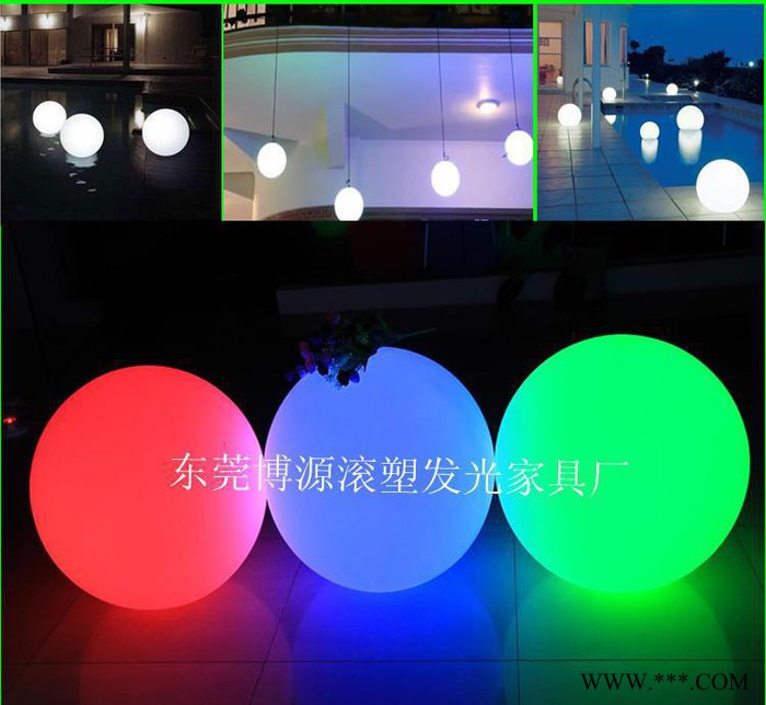 发光圆球夜灯草坪灯景观灯酒吧夜场塑料圆球小夜灯led外贸原单图2