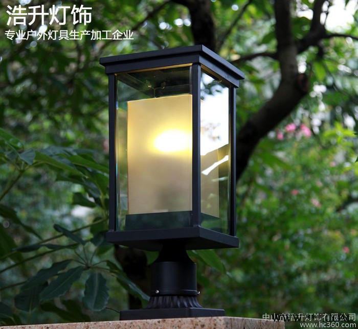 现代简约户外柱头灯防水庭院灯景观灯围墙灯花园别墅墙头灯门柱灯