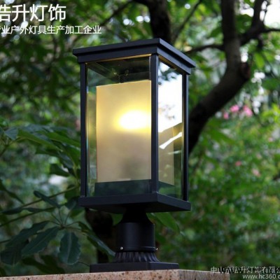 现代简约户外柱头灯防水庭院灯景观灯围墙灯花园别墅墙头灯门柱灯